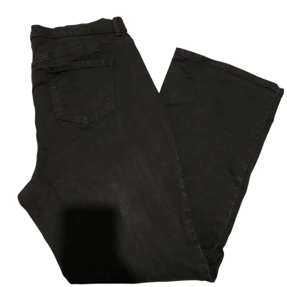 Gloria Vanderbilt Denim Jeans Size 20W Long Black Bootcut.